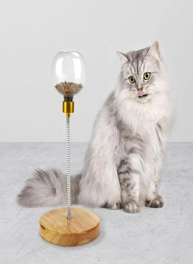 KittuPet Cat Puzzle Tumbler, Cat Feeder Ball Interactive Game for Your Cat, Cat Kitten Spring Ball Toys Pet Puzzle Supplies Food Dispensing Temptation Cat Treats - Image 1